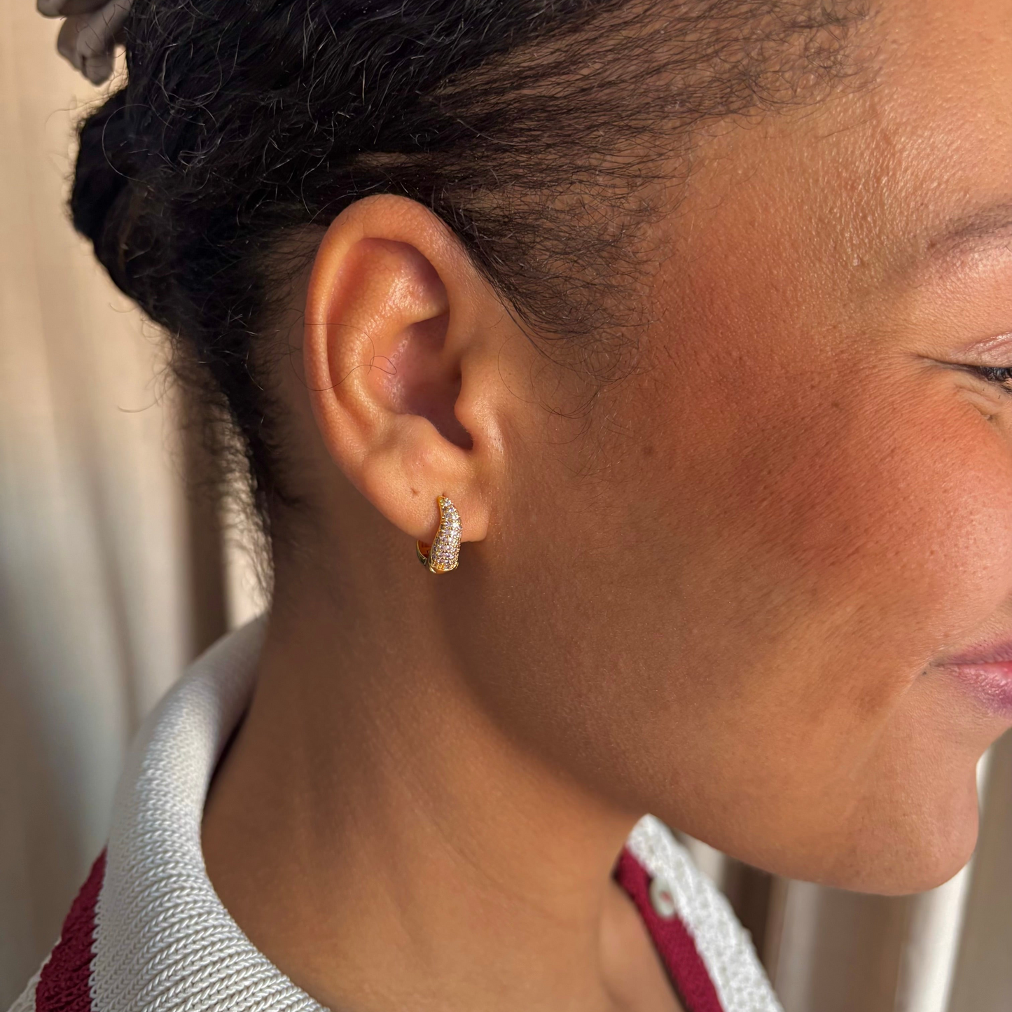 Zea Diamanti Baby Øreringe 18k Guldbelagt