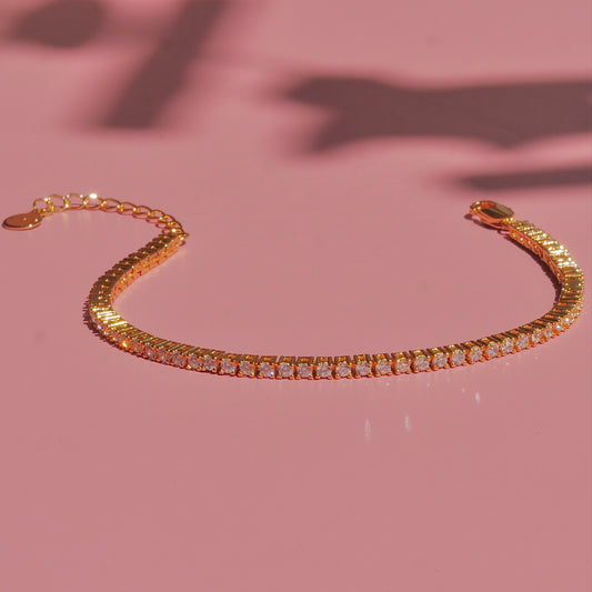 Pure Armbånd Hvid 18k Guldbelagt