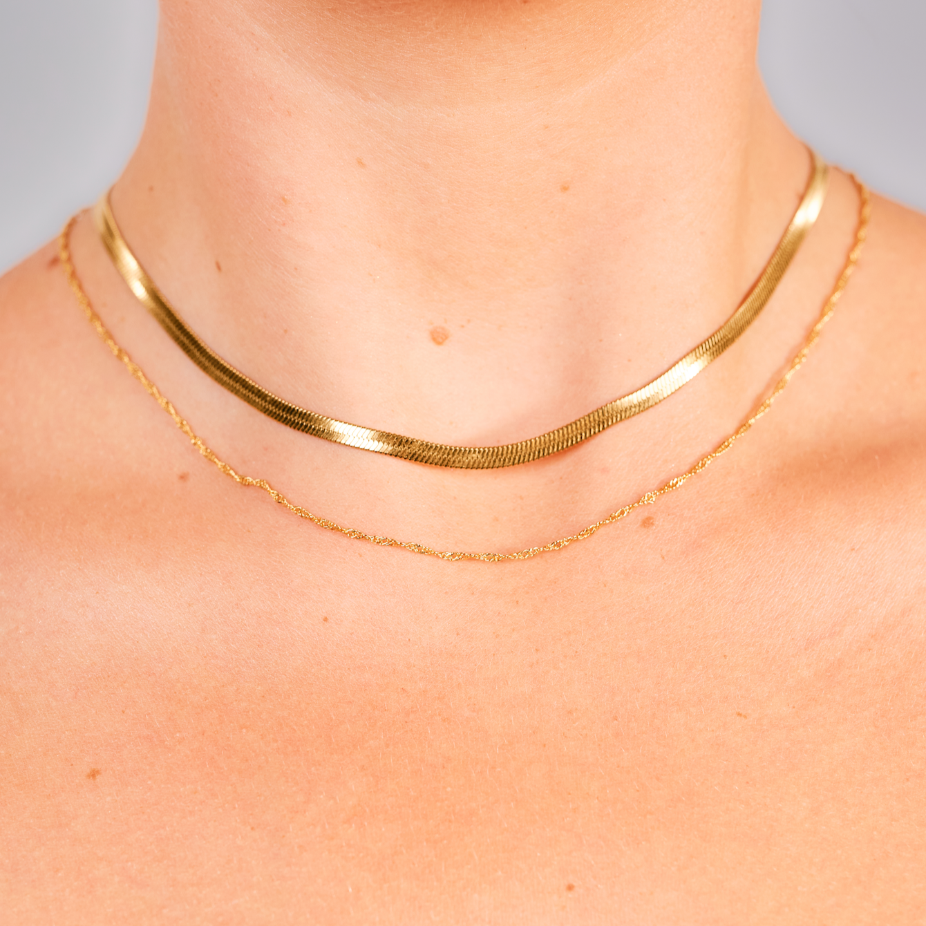 Emmeli Halskæde 18k Forgyldt - Vandfast