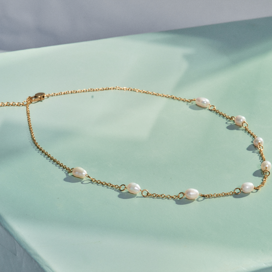 Mathilde Perler Halskæde - Vandfast