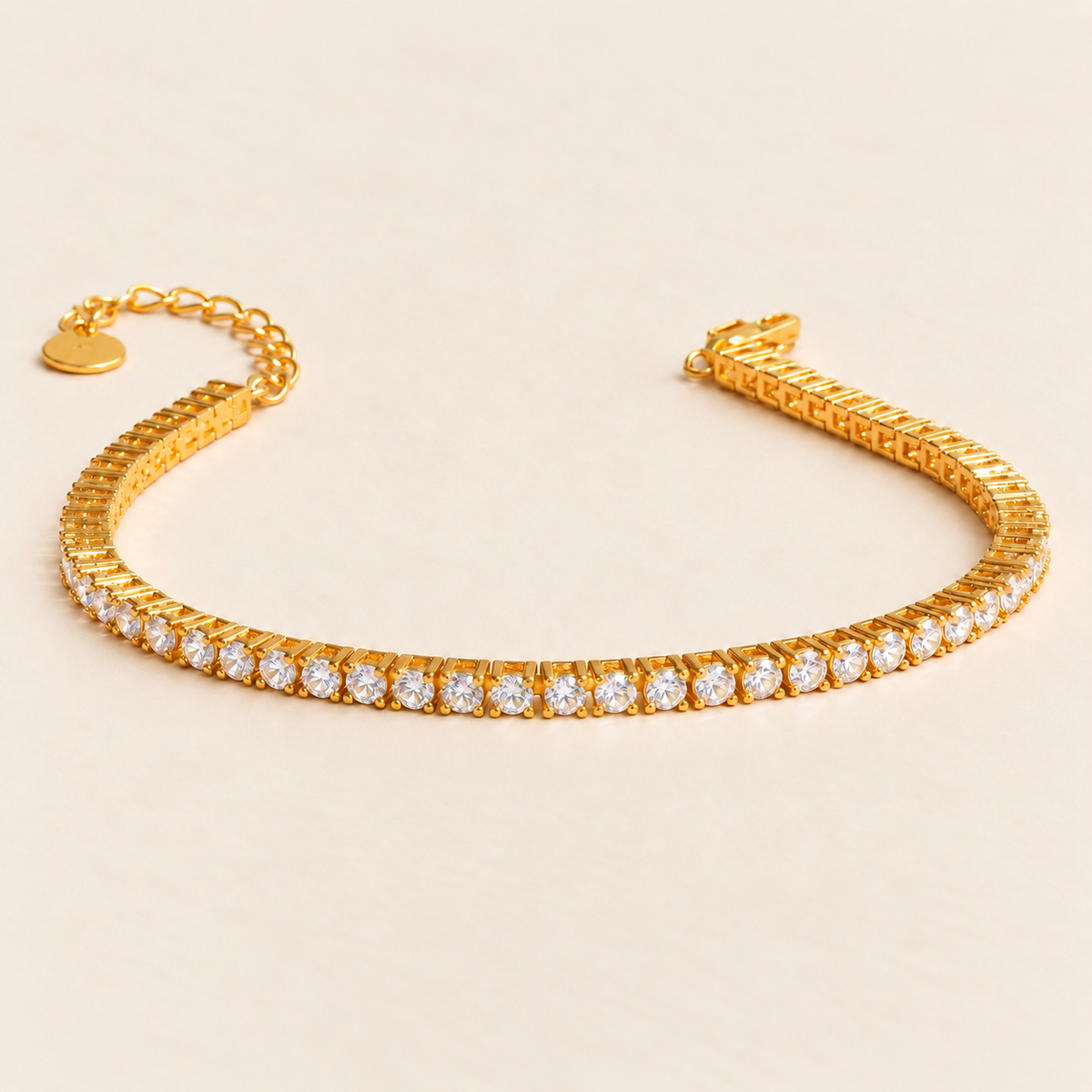 Pure Armbånd Hvid 18k Guldbelagt