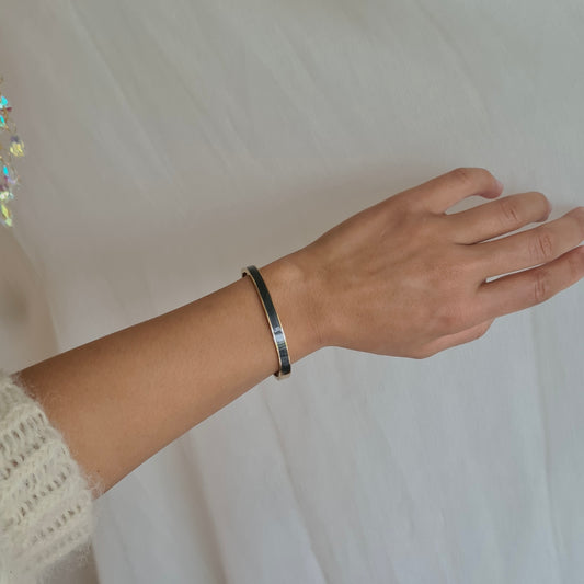 Kaja Onyx Armbånd 18k Forgyldt - Vandfast