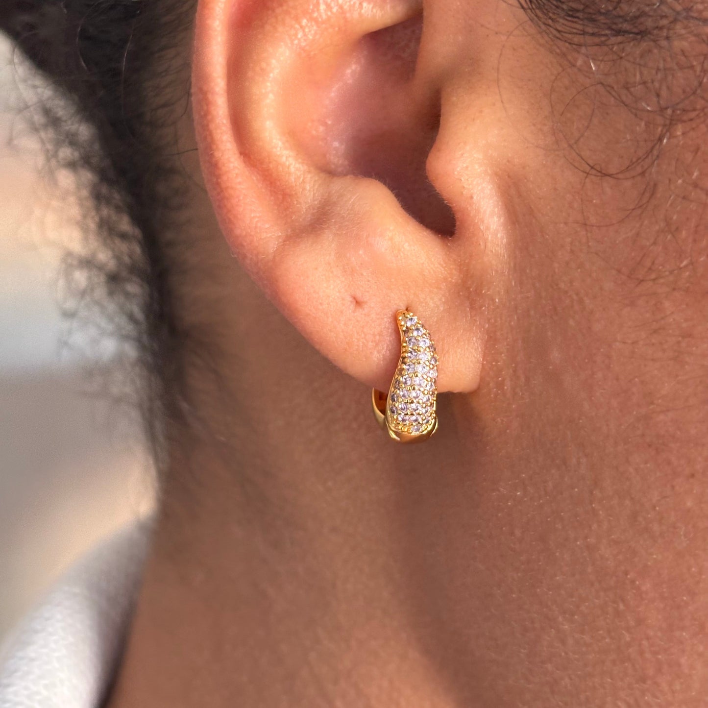 Zea Diamanti Baby Øreringe 18k Guldbelagt