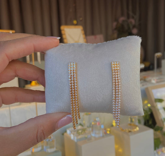 Sueño Diamanti Øreringe 18k Guldbelagt