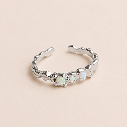 Manna Ring 18 Karat Hvidguldsbelagt