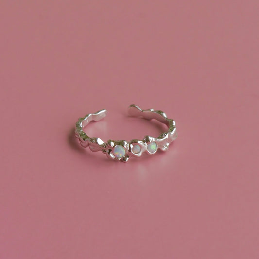 Manna Ring 18 Karat Hvidguldsbelagt