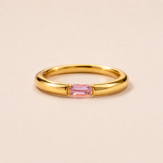Rose Ring 18k Forgyldt - Vandfast