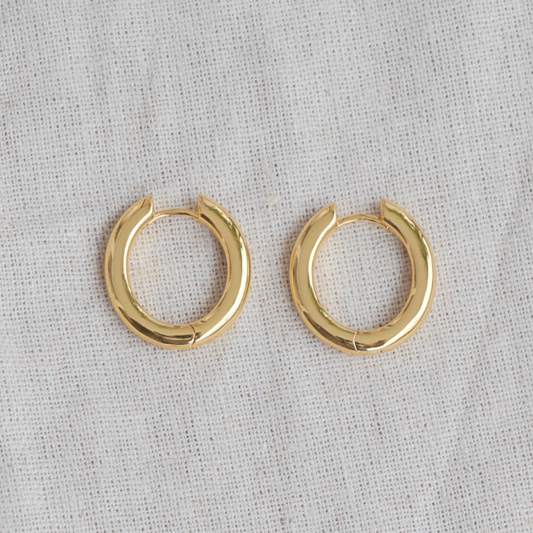 Manda Hoop Øreringe 18k Guldbelagt