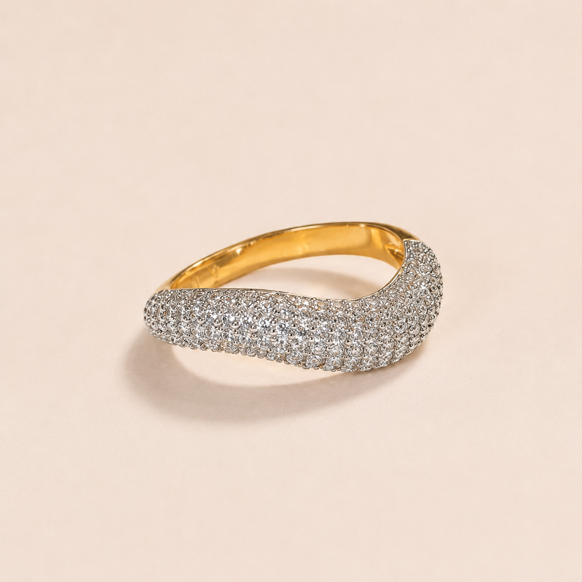 Zea Diamanti Ring 18k Guldbelagt