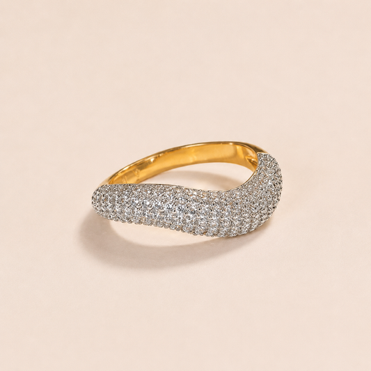 Zea Diamanti Ring 18k Guldbelagt