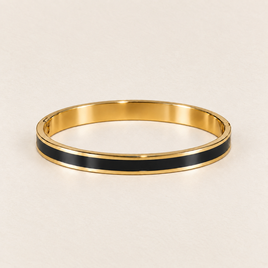 Kaja Onyx Armbånd 18k Forgyldt - Vandfast