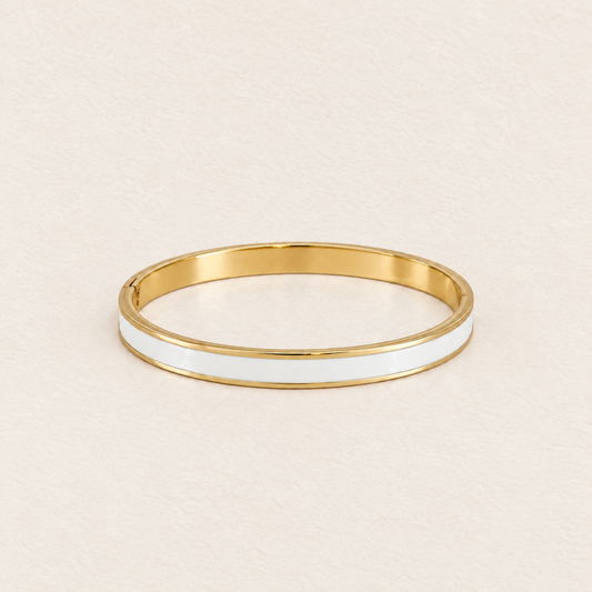 Kaja Creme Armbånd 18k Forgyldt - Vandfast