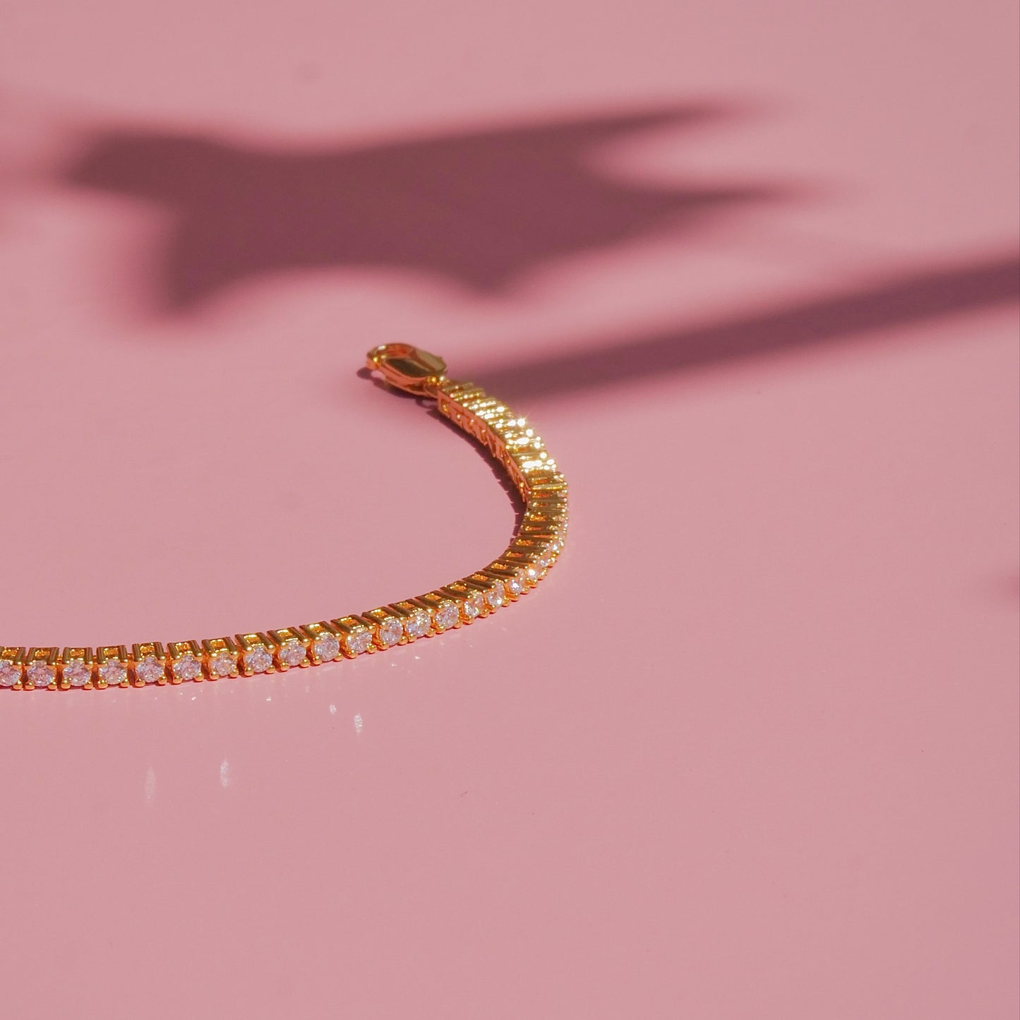 tennisarmbånd hvid AAA zirkoner 