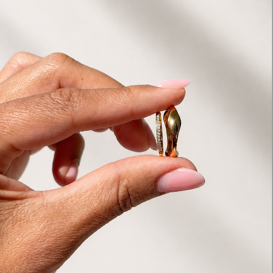 Aya Ring 18k Forgyldt - Vandfast