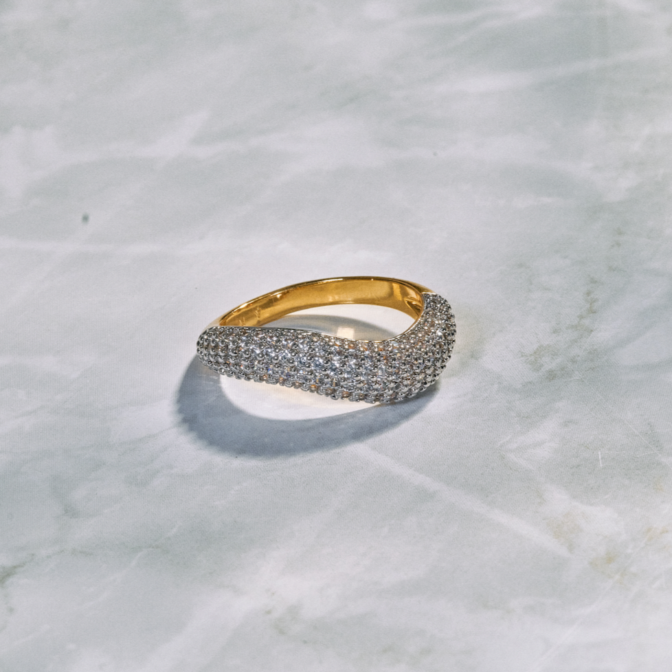 Zea Diamanti Ring 18k Guldbelagt